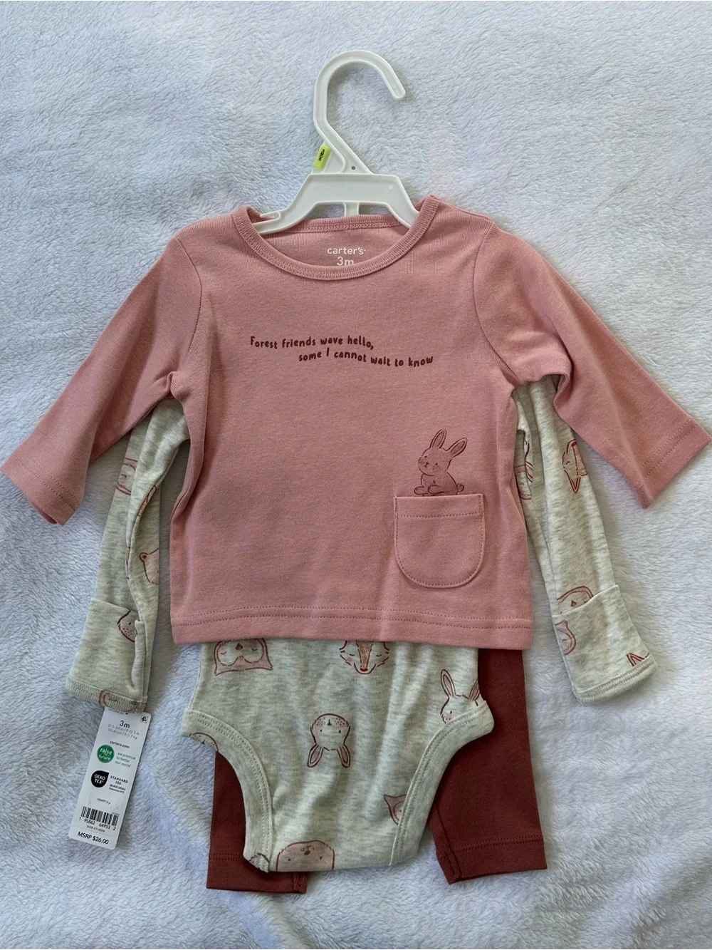 Baby Girl Outfits Bundle Carter’s and Huggies 3 Months NWT